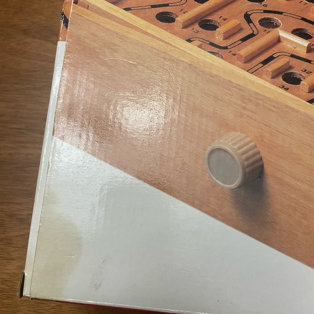 Solid Wood Labyrinth Game - Brown - Picture 6 of 7
